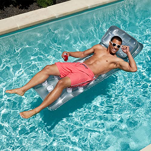 Detalle de Intex 58894EU Colchoneta Hinchable 18 Vasos 188x71 cm con Almohada
