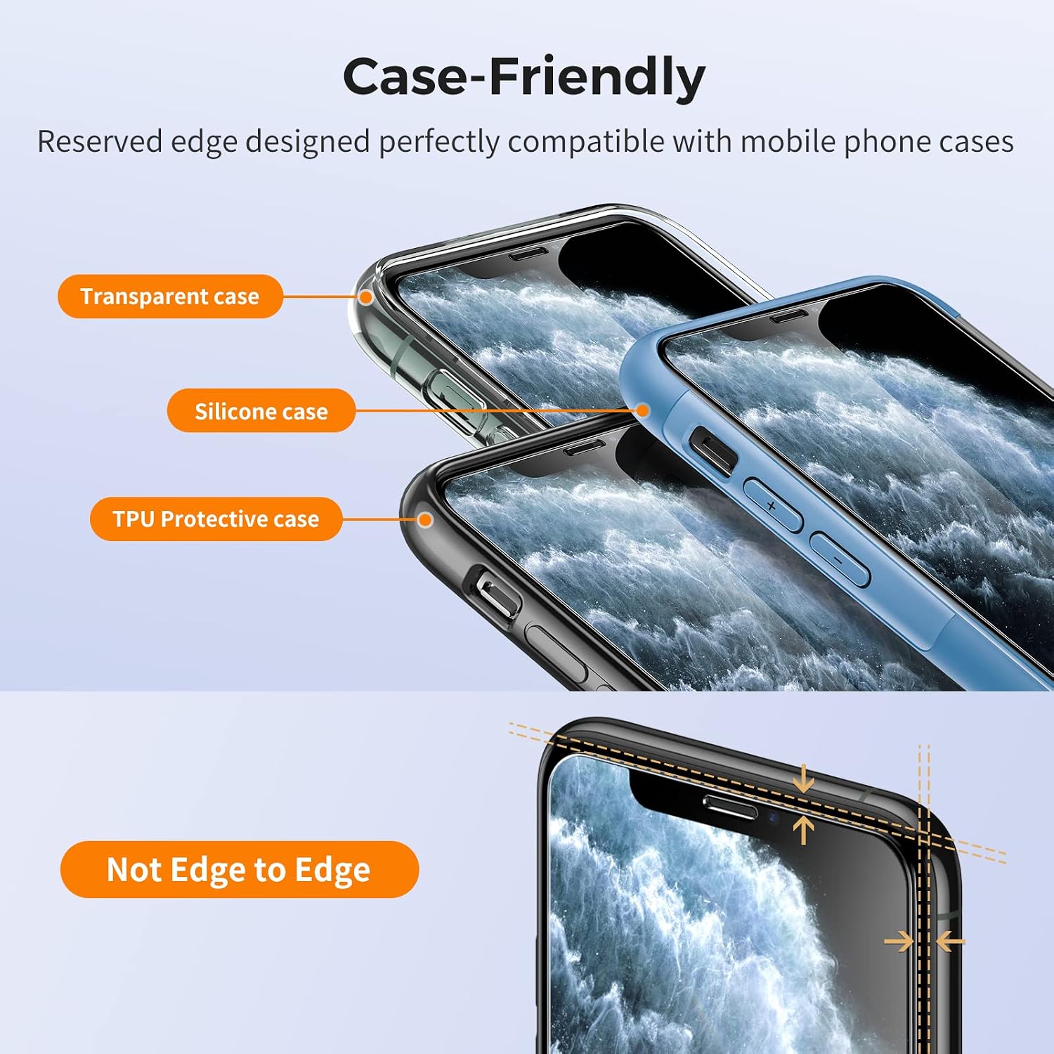Detalle 2 de UNBREAKcable Screen Protector for iPhone XS Max 2 Pack