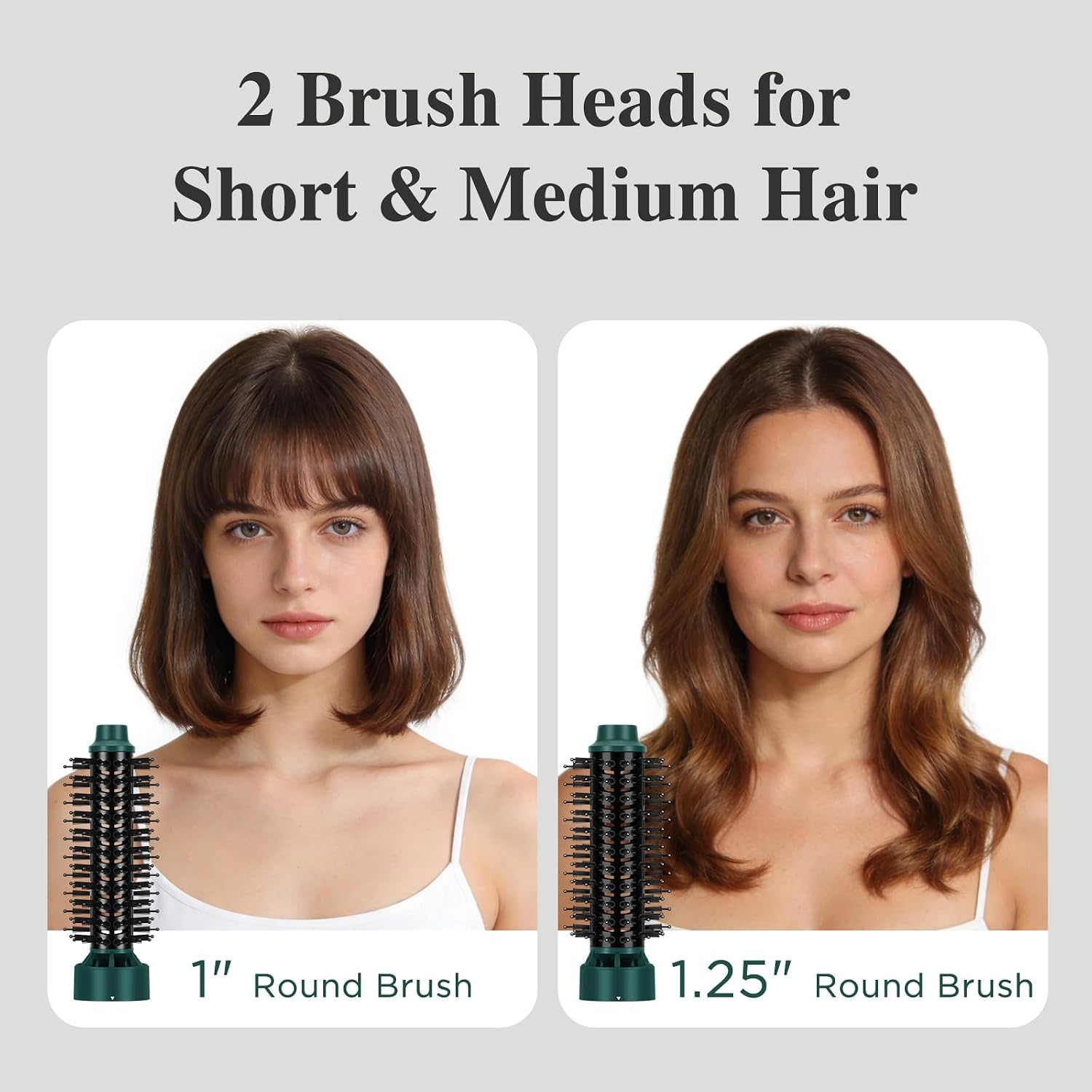 Detalle de Aima Beauty Blow Dryer Brush Set – 4-in-1 Round Brush Blow Dryer for Short to Medium Hair