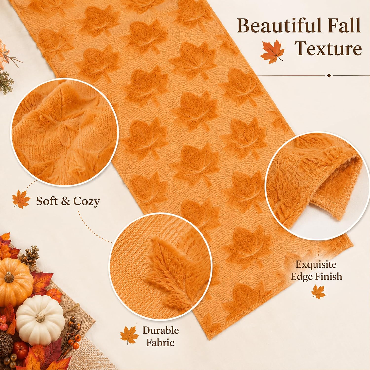 Thumbnail 3 de Plush Faux Fur Table Runner, Polyester