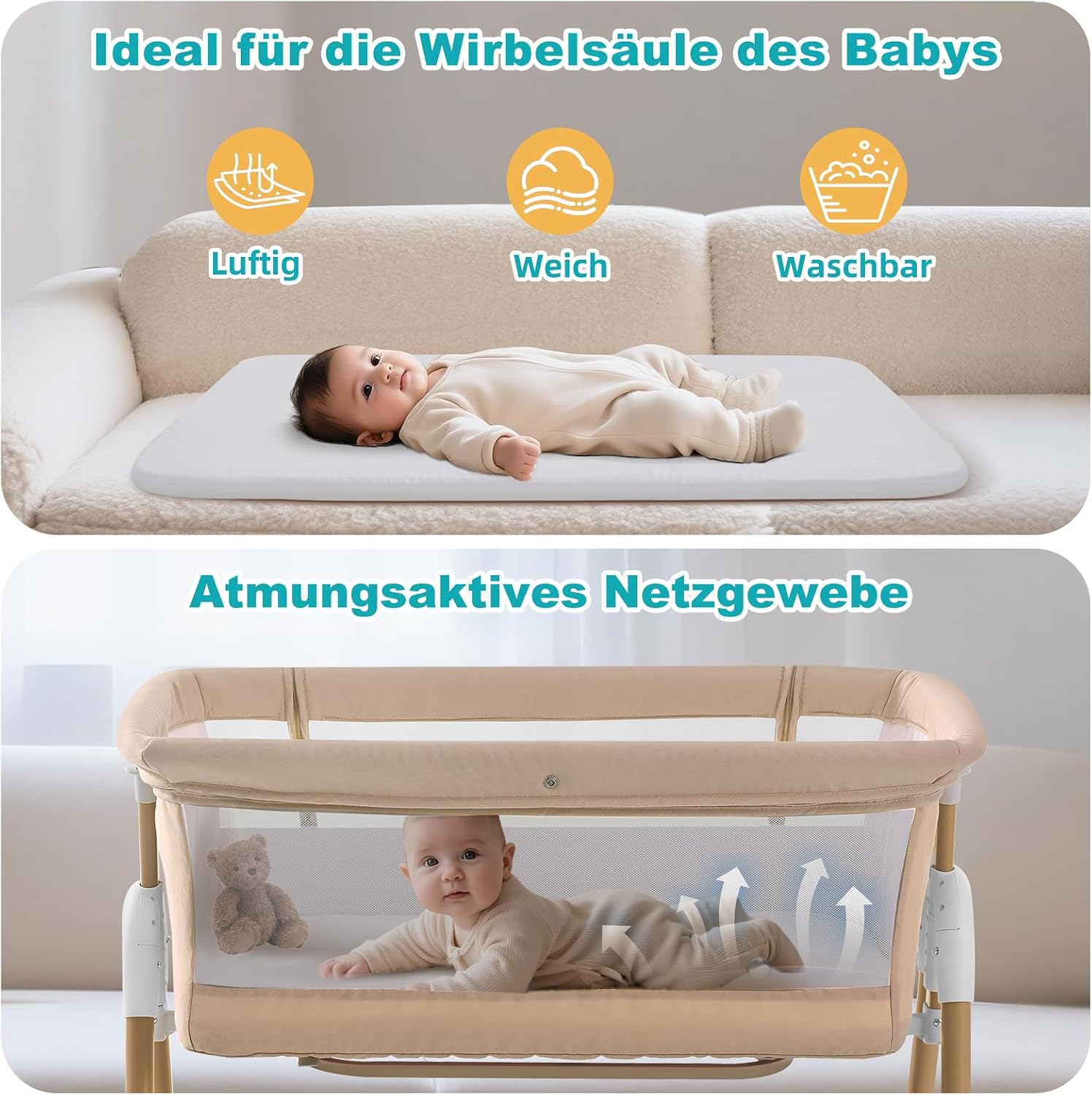 Thumbnail 1 de cozydwells Babybettchen Bassinet 3 Min Montage
