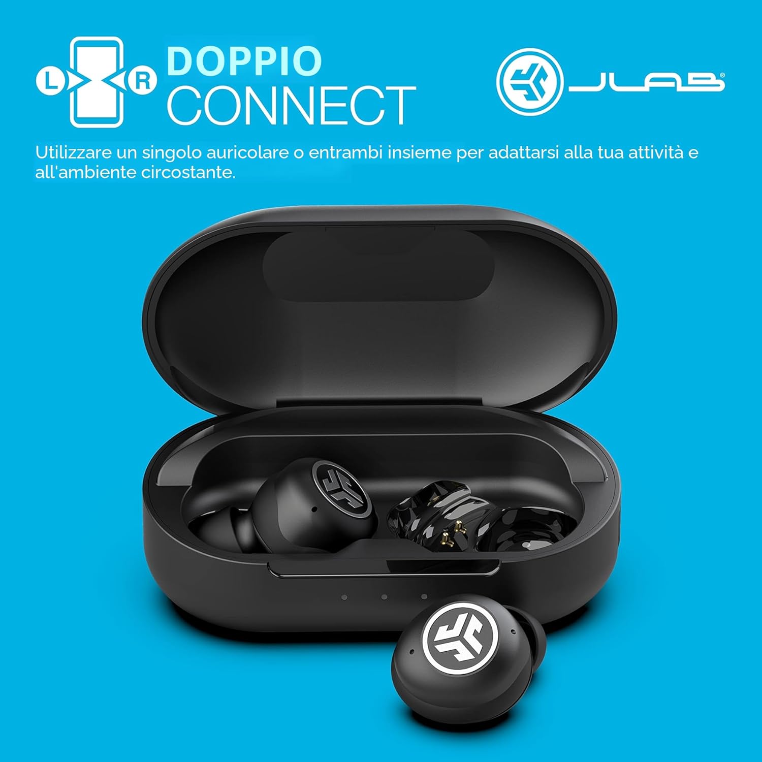 Thumbnail 4 de JLab JBuds Air Pro con Tile Tracker integrato, cuffie Bluetooth true wireless in ear con EQ3 e autonomia fino a 36H