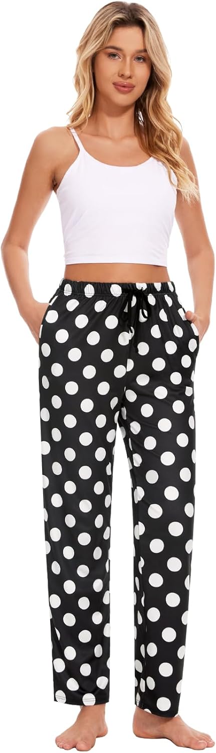 Thumbnail 1 de Knuffnee Damen-Schlafanzughosen im 2er-Set, lang & karriert – Stretch-Loungehose mit Taschen