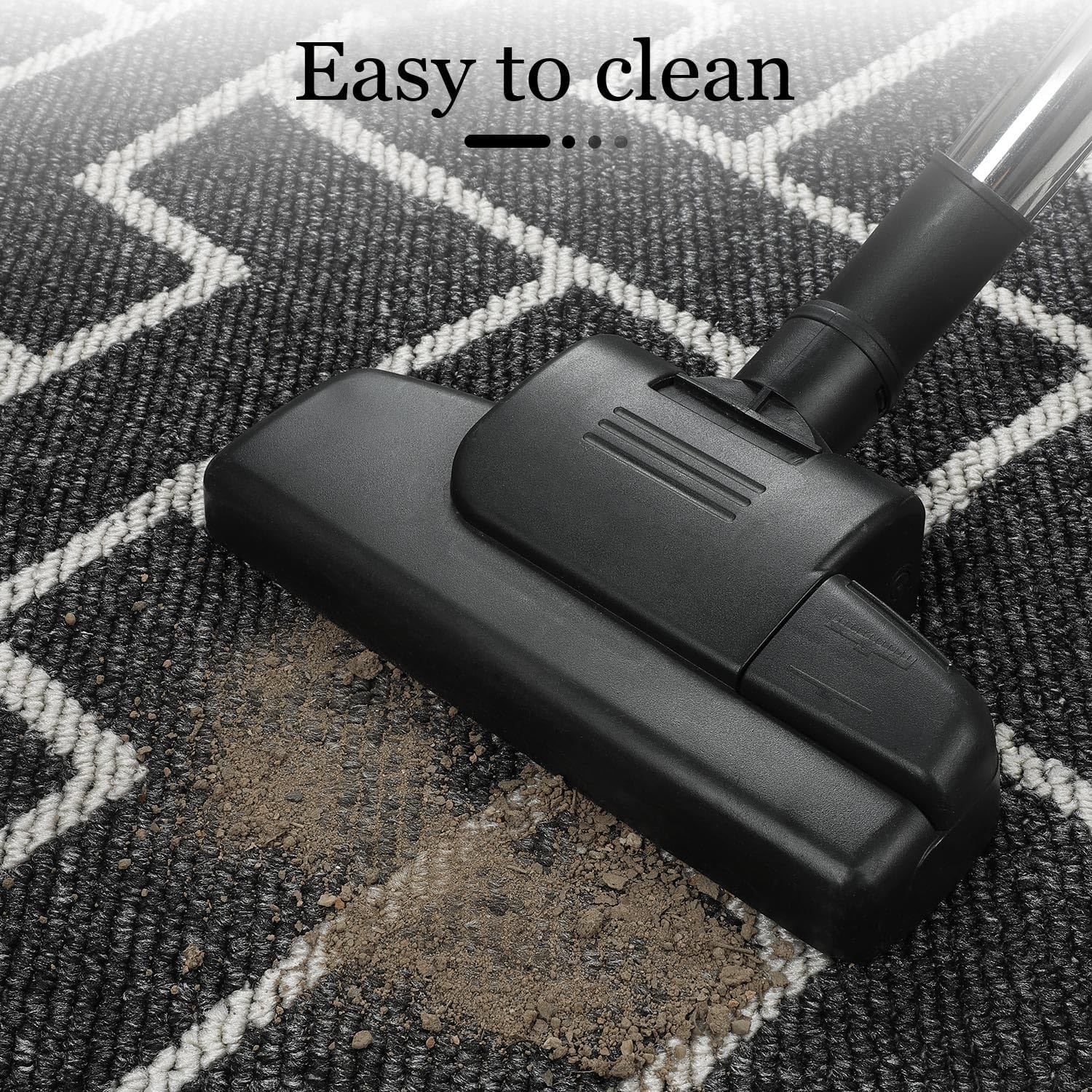 Detalle de hicorfe Front Door Mat Outside Entrance, 24" x 35" – Absorbent, Muddy Dirt Resistant, Welcome Mat with Non-Slip Backing (Dark Grey)