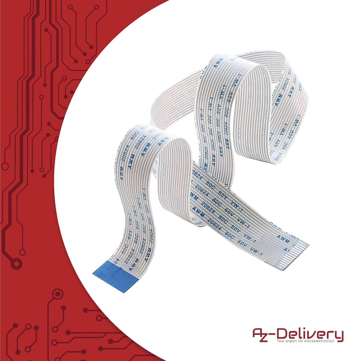 Detalle 2 de AZDelivery 5 x cavo flessibile Flex Cable da 50 cm per fotocamera Raspberry Pi