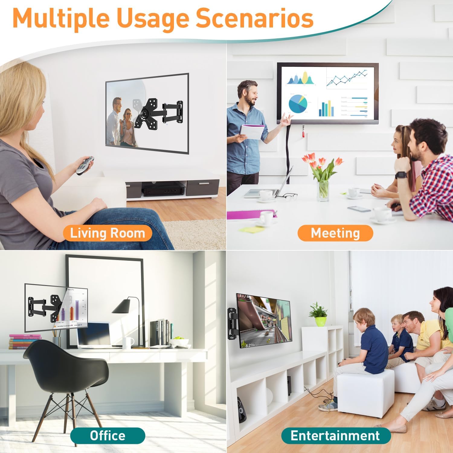 Thumbnail 6 de ELIVED universal TV mount for 14–30in TVs