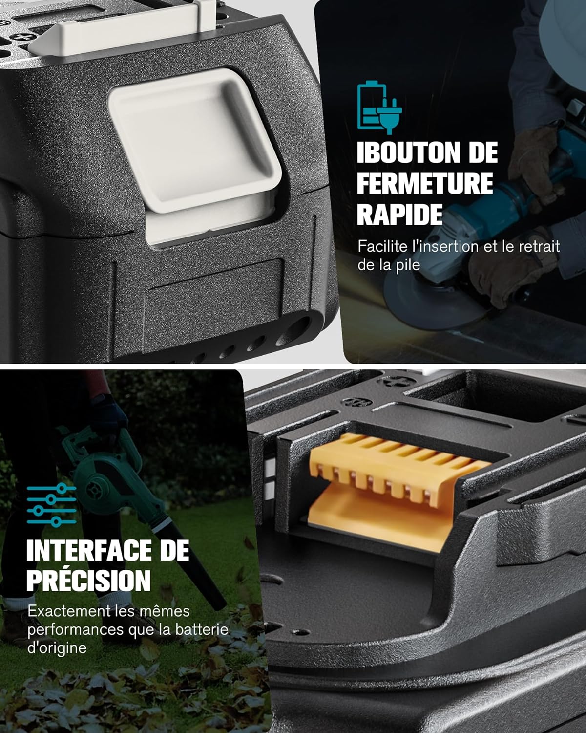 Thumbnail 5 de Quantrex 18V 5,0Ah batteria di ricambio per utensili cordless