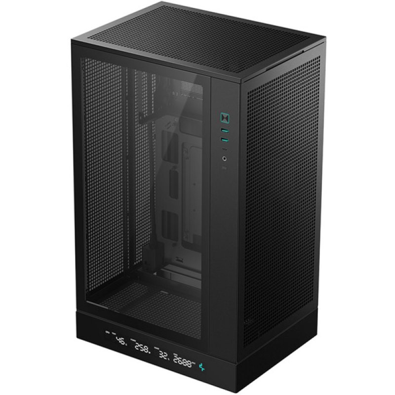 Detalle 2 de DeepCool CH270 DIGITAL caja Micro-ATX negra