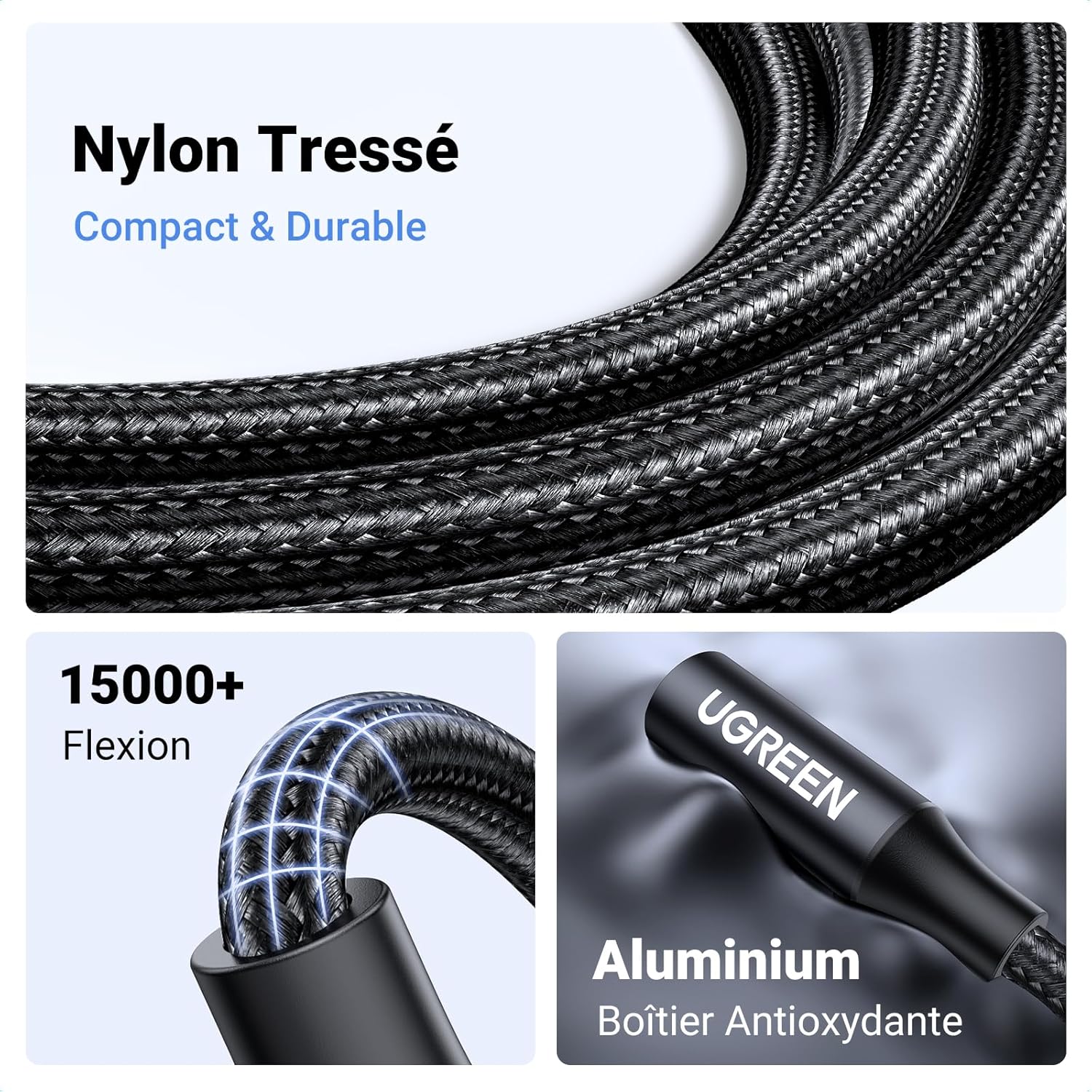 Thumbnail 4 de UGREEN adaptateur Lightning vers jack 3,5 mm MFi TRRS (noir) pour iPhone et iPad