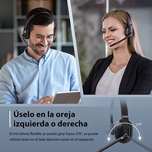 Thumbnail 7 de EKSA H5 auriculares BT para PC con micrófono, dongle USB y cancelación de ruido