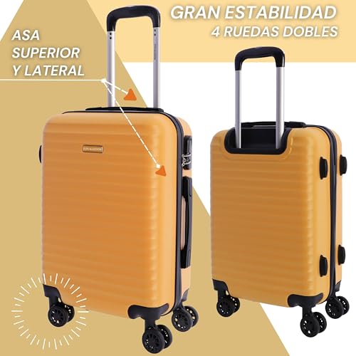 Thumbnail 4 de DON ALGODON Maleta de cabina Ryanair 55x40x20 cm con 4 ruedas y candado numérico