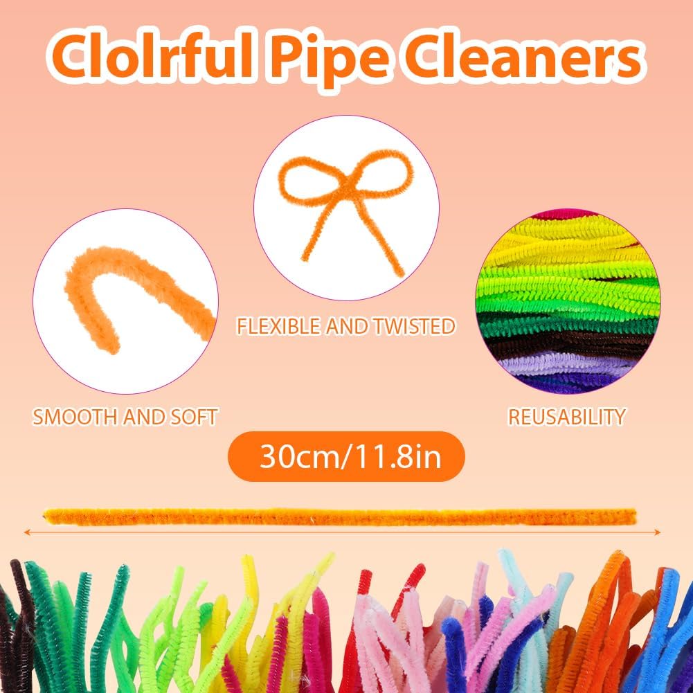 Detalle 2 de Ainiv 200PCS Pipe Cleaners 30cm