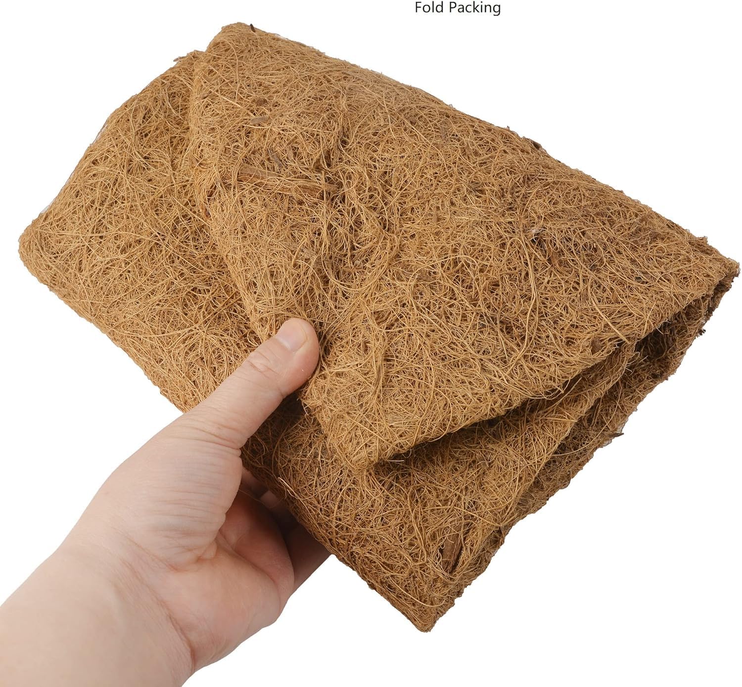 Detalle de RAYRONGLY HR20 20-Inch Half-Round Coconut Fibre Basket Liners, 2-Pack