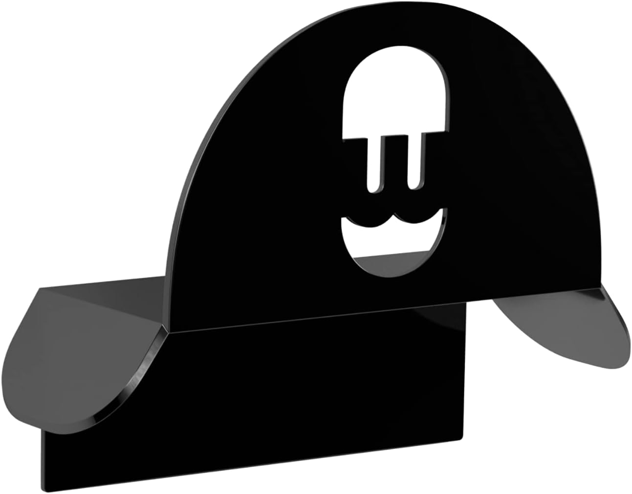 Wallbox Support mural pour câbl (Black) — Support mural en aluminium pour Wallbox, finition noire