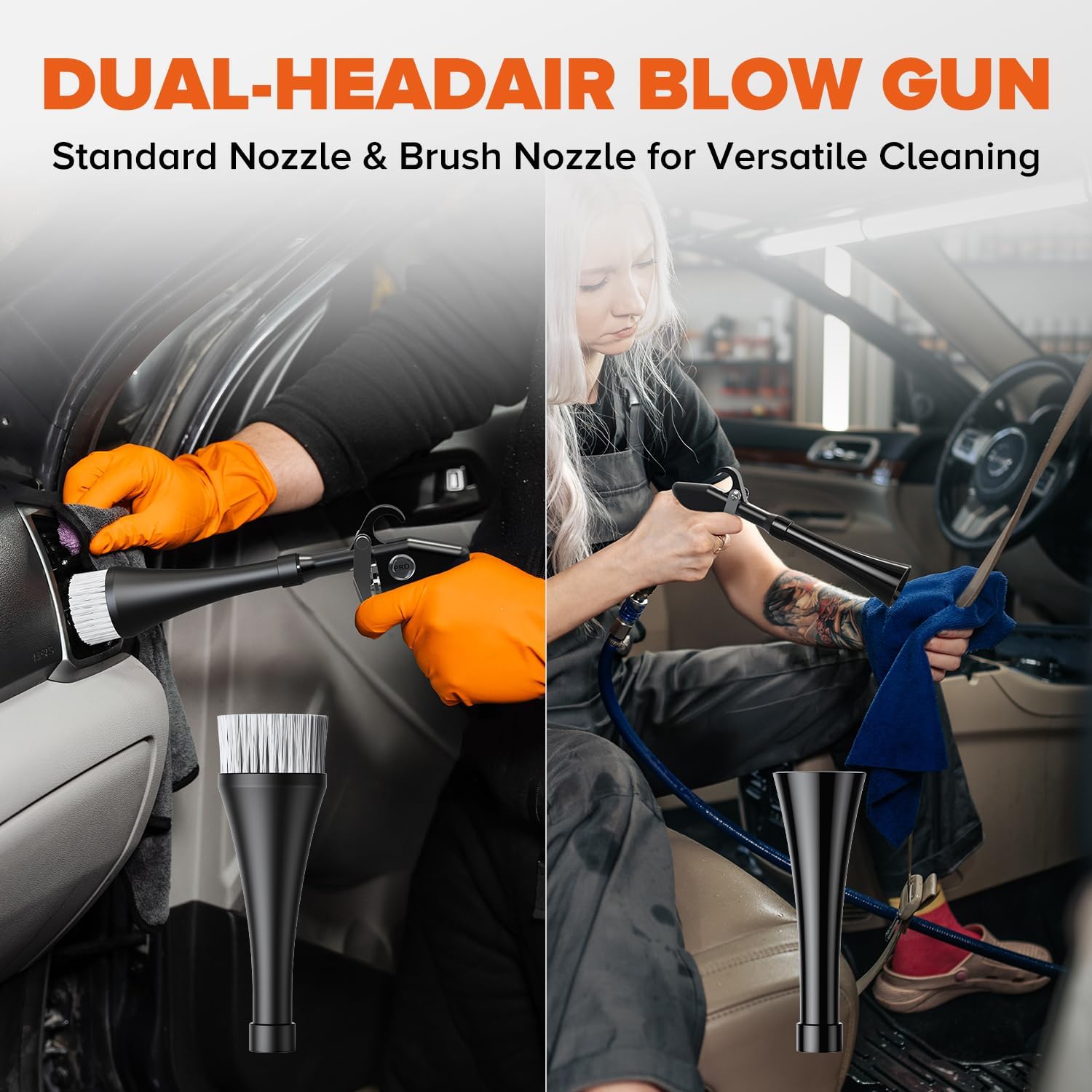 Thumbnail 5 de Zhevebaga QJQ-01-BK Tornado Car Cleaning Gun with Rotating Airflow
