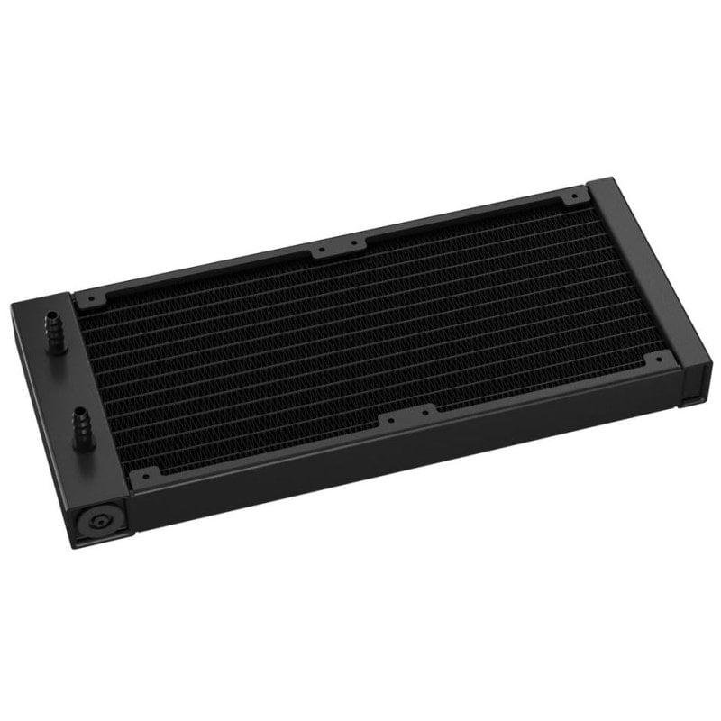 Detalle de DeepCool LS520 S Zero Dark Kit: refrigeración líquida AIO 240 mm en negro