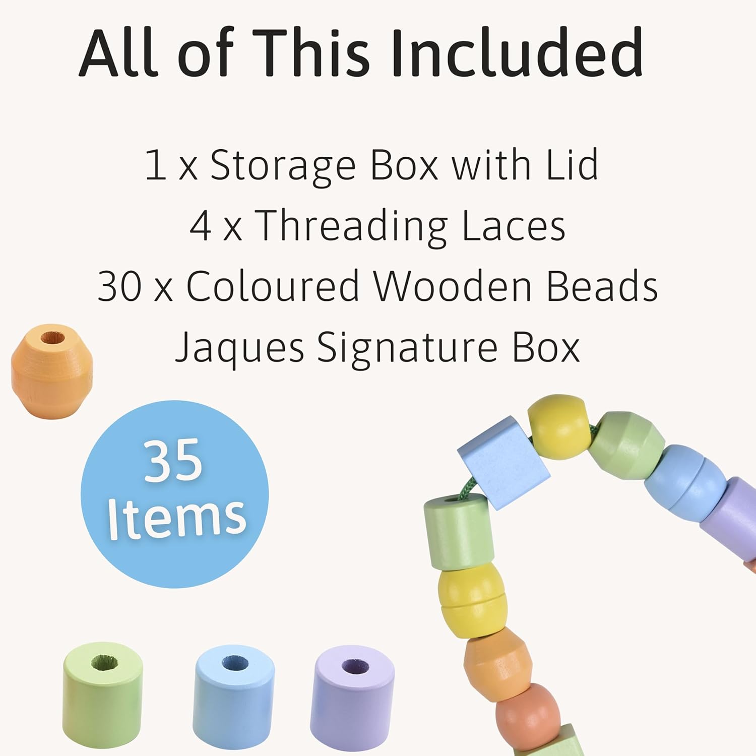 Thumbnail 2 de Jaques of London Toddler Threading Beads