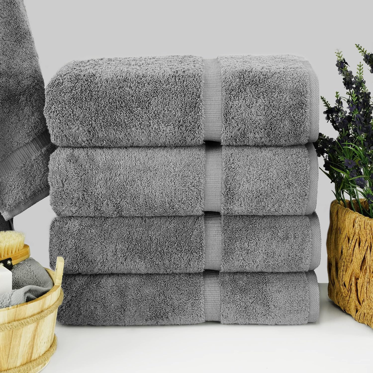 Thumbnail 1 de Chakir Turkish Linens 4-Piece 27x54 Towels