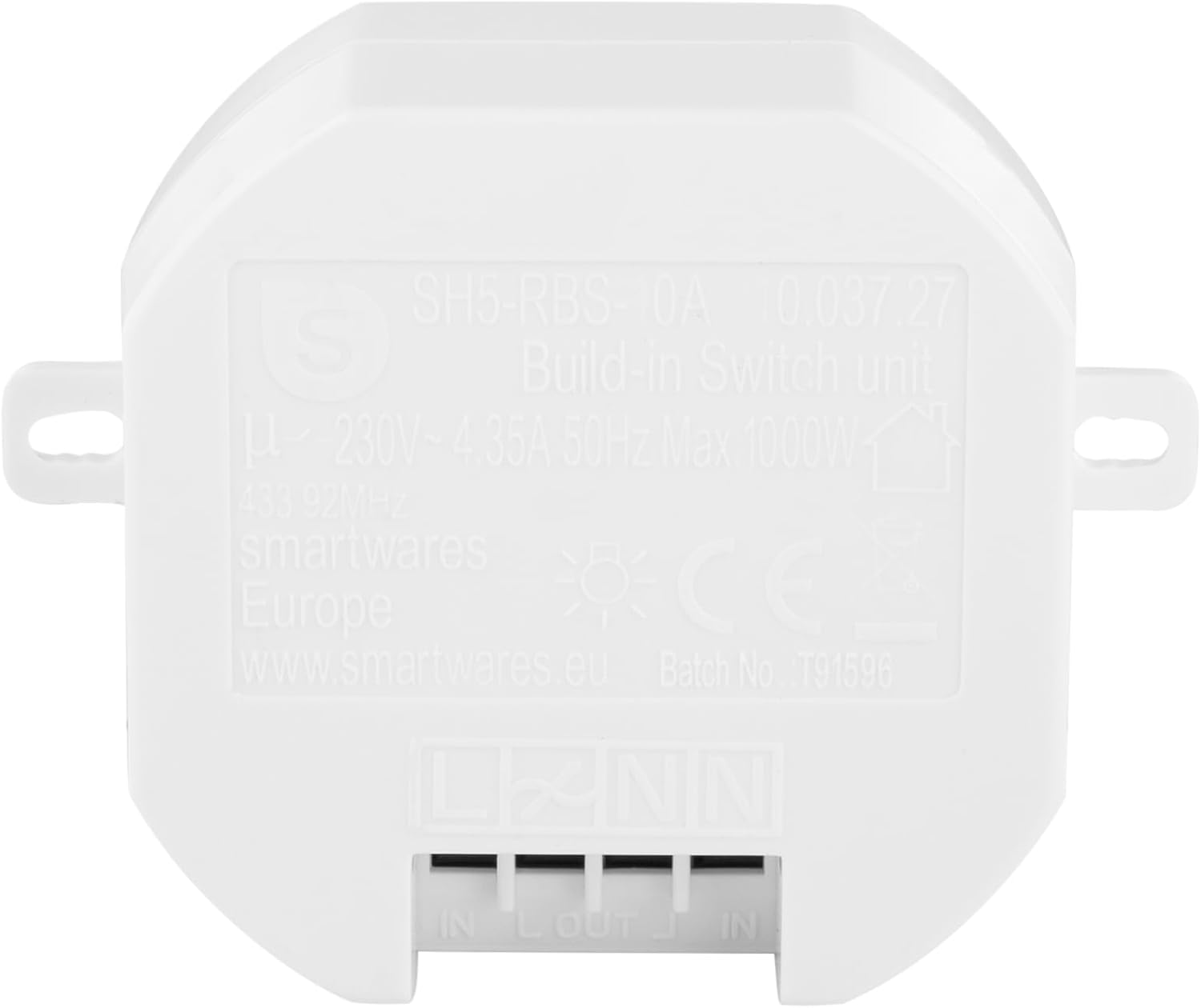 Detalle 2 de Smartwares SH4-90260 module encastrable Plug & Connect pour contrôler l’éclairage jusqu’à 1 000 W
