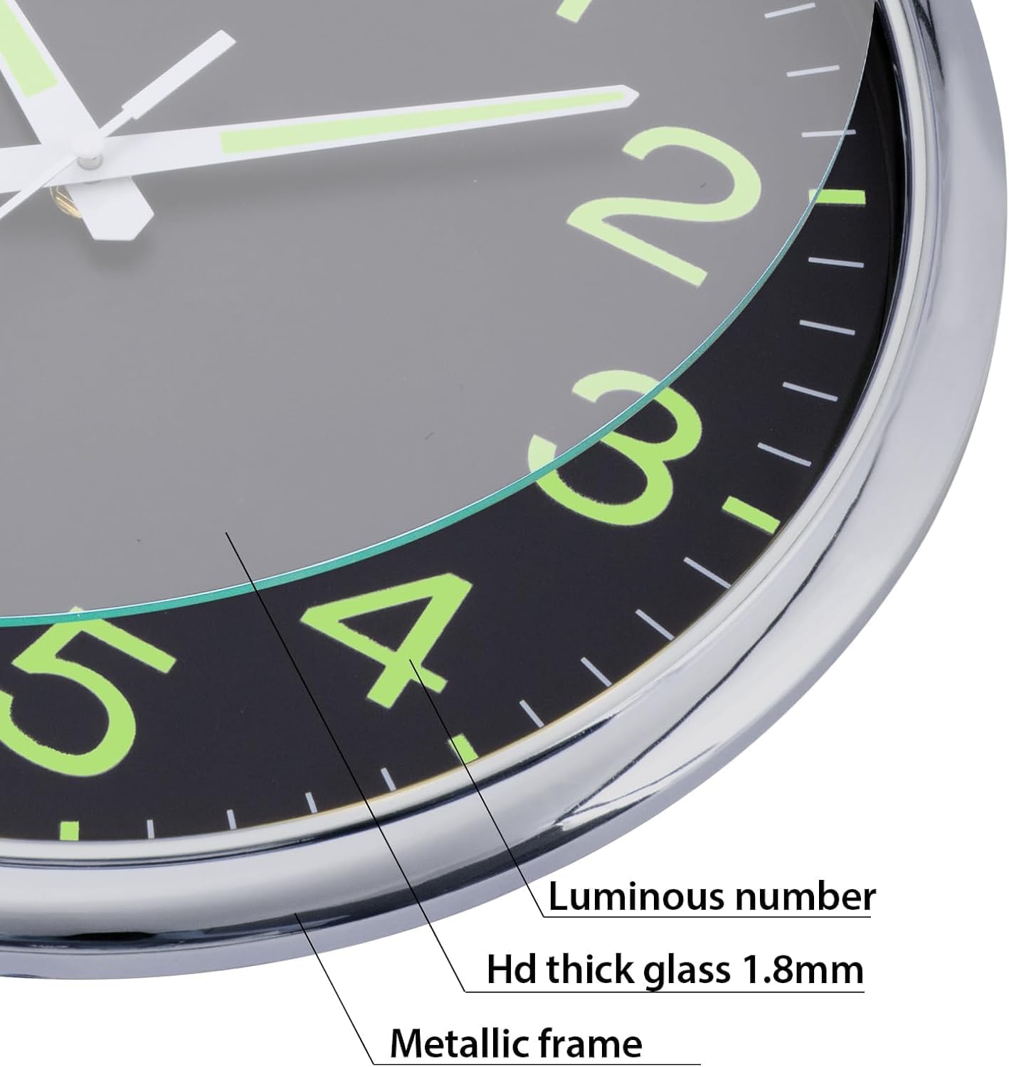 Thumbnail 5 de Warminn Wall Clock 12 Inches Glow
