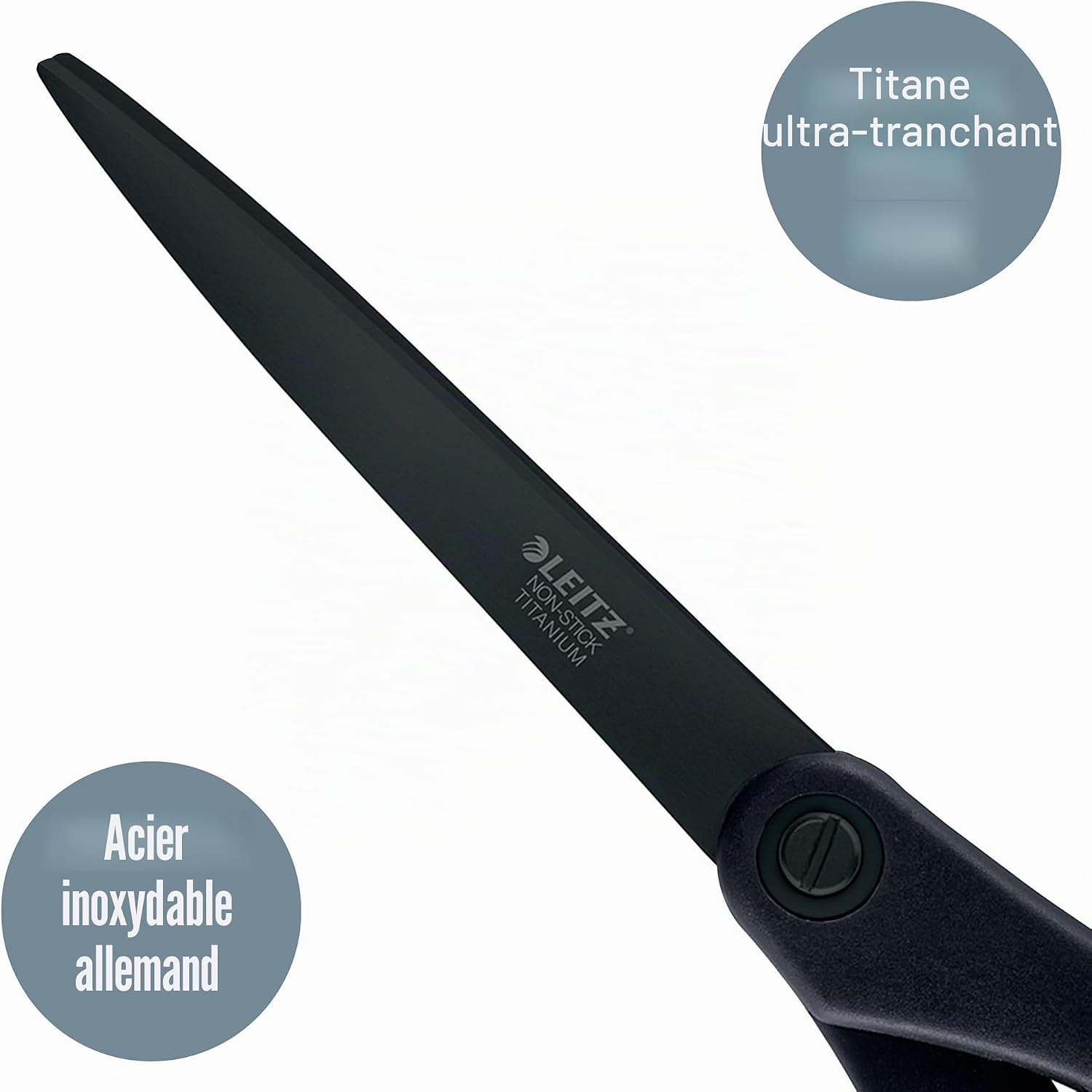 Thumbnail 2 de Leitz Ciseaux Titane Ambidextre - 205 mm, anti-adhésif, grip ergonomique