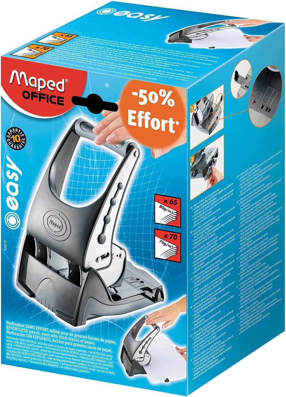 Detalle de Maped Easy 656510-1 Perforateur 2 trous 65 feuilles