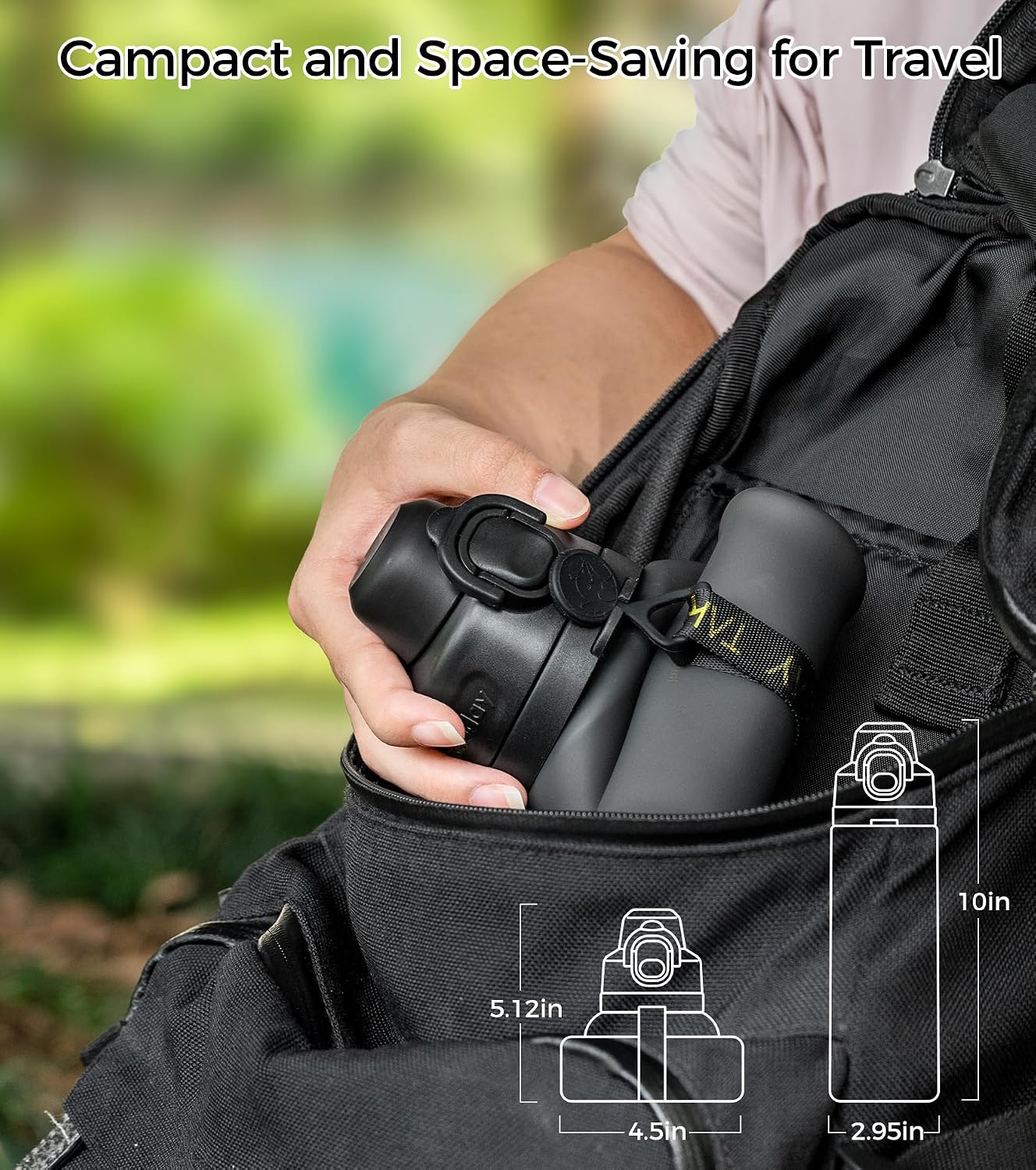 Thumbnail 4 de TakeToday Collapsible Water Bottle 20oz