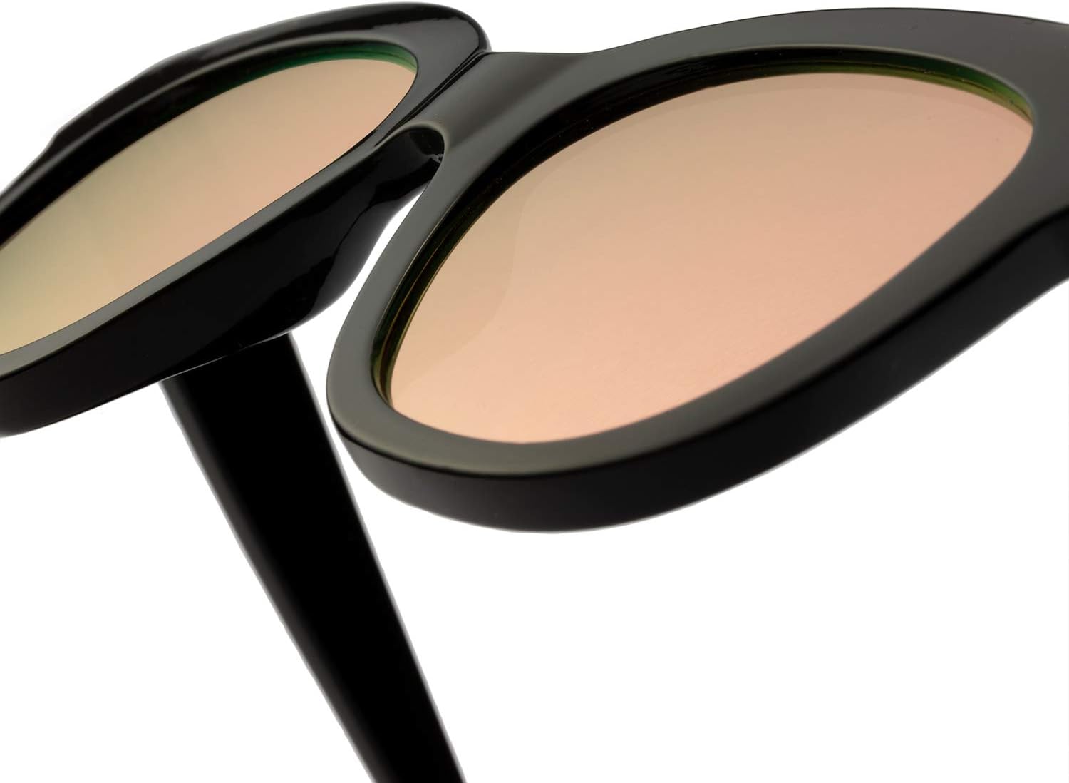 Detalle de HAWKERS Audrey Black Rose Gold gafas de sol estilo mariposa (filtro 3, TR90 y lentes TR18) unisex