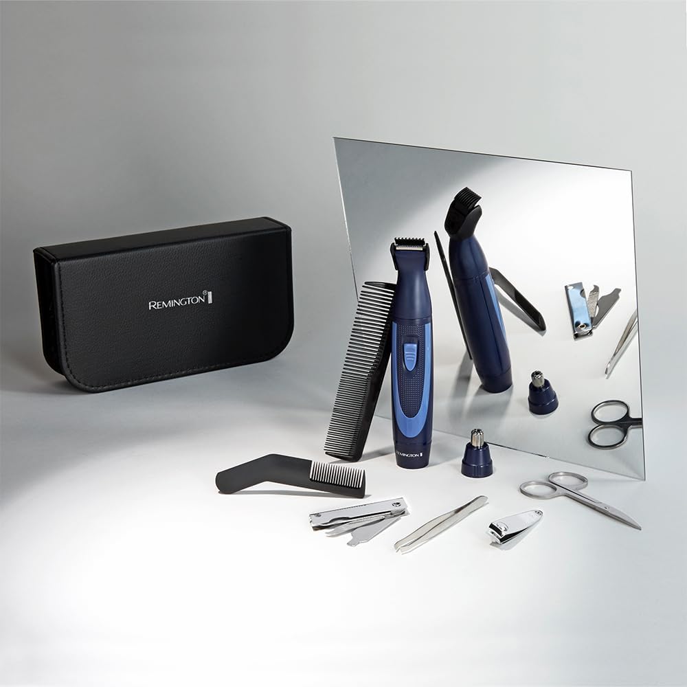 Detalle de Remington NE3890: Trimmer naso/orecchie & kit di Grooming da viaggio 13 pezzi