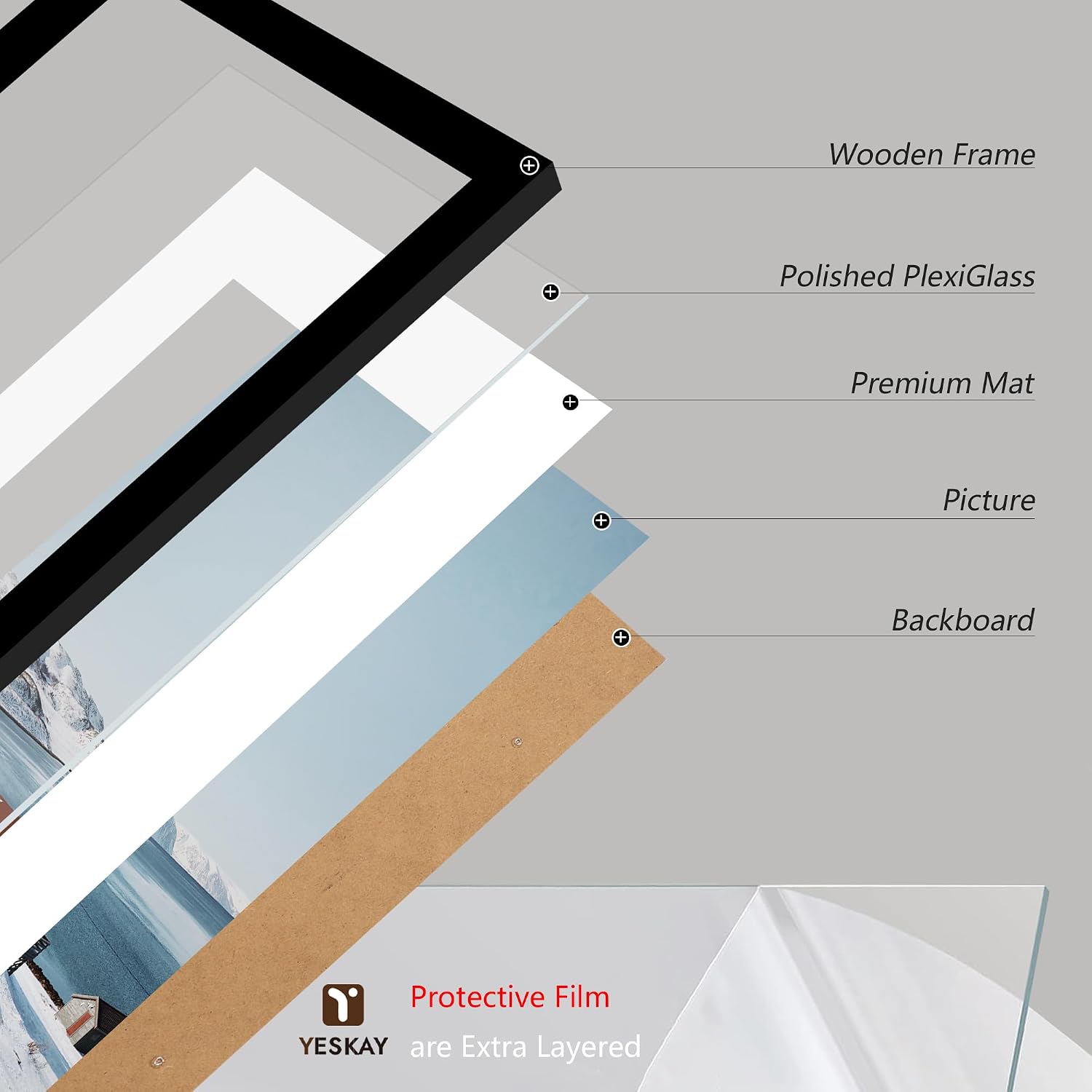 Detalle de YESKAY Picture Frames 20 x 30