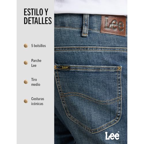 Detalle 1 de Lee Slim Fit Mvp Jeans Azul 33W/36L hombre