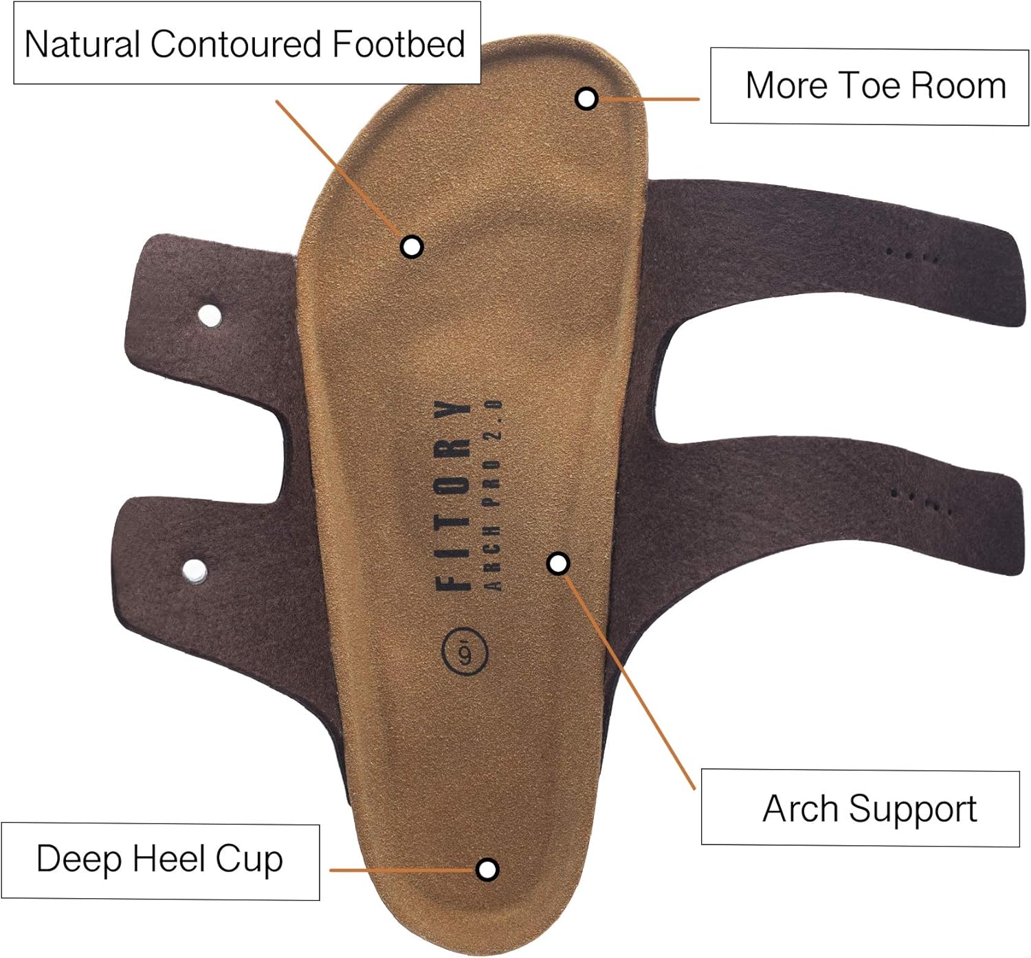 Thumbnail 3 de FITORY Mens Sandals Arch Support Size 7-14.5