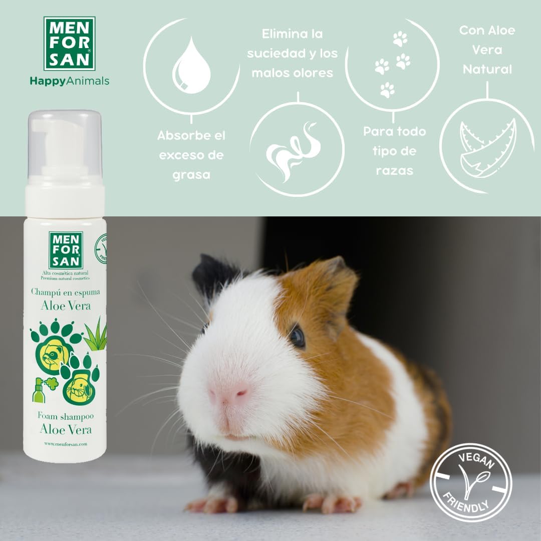 Thumbnail 2 de Shampooing Men for San Mousse Aloe Vera Rongeurs Furet (200 ml)