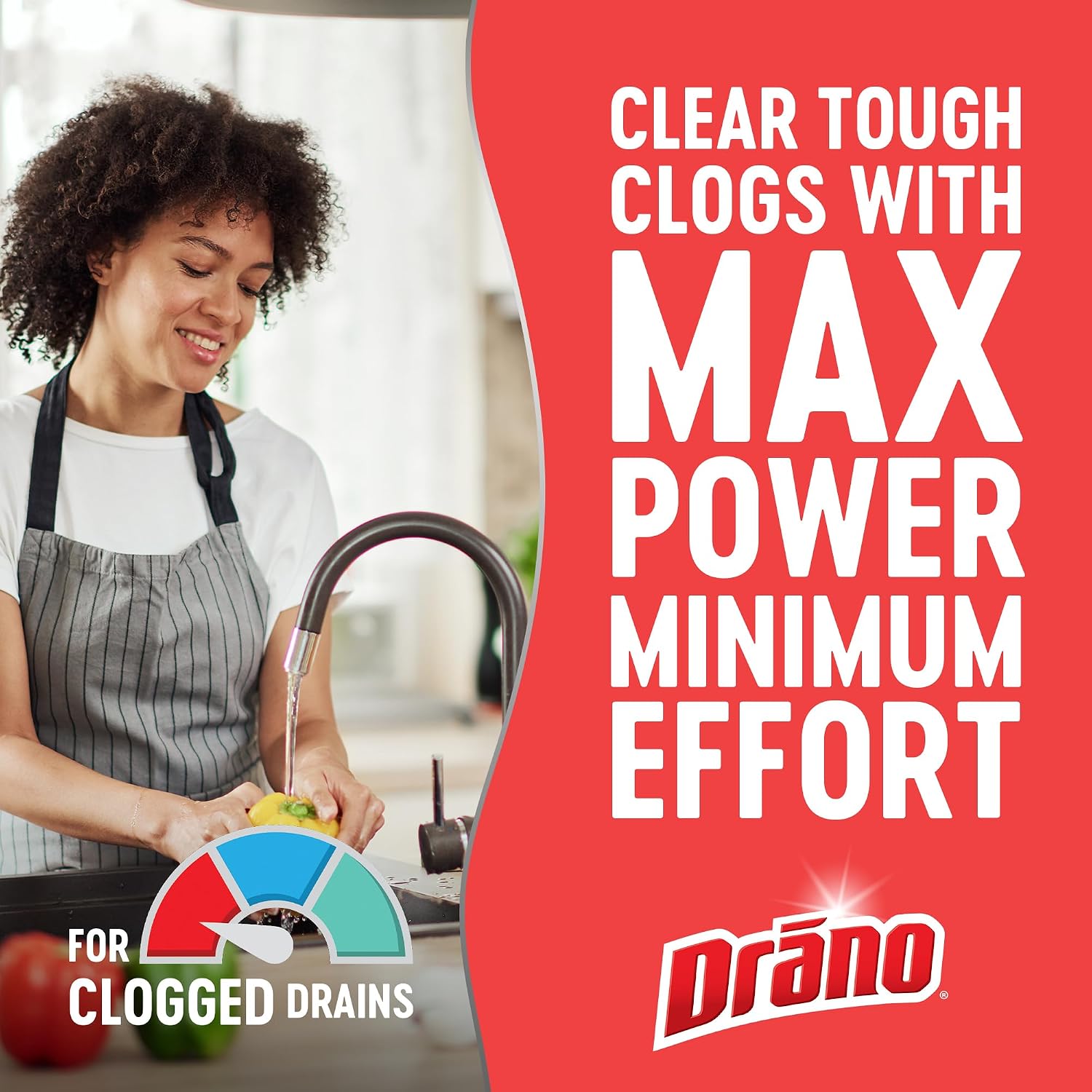 Detalle de Drano Max Gel Drain Clog Remover & Cleaner (80 Oz, 2 Pack)