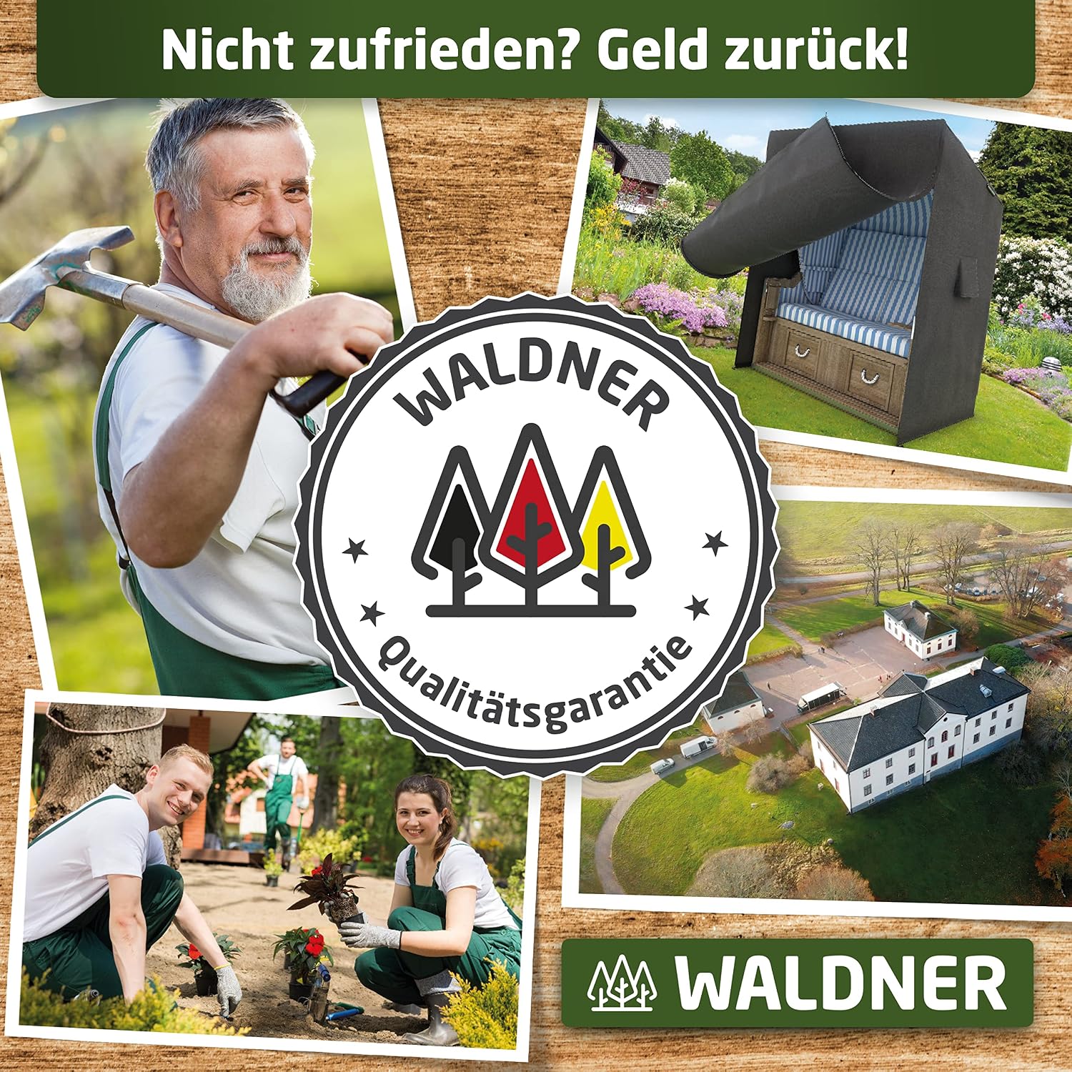 Thumbnail 6 de WALDNER Strandkorb Schutzhülle Oxford 600D – wasserdicht, winterfest und UV-beständig (120 x 90 x 160 B/T/H) grau