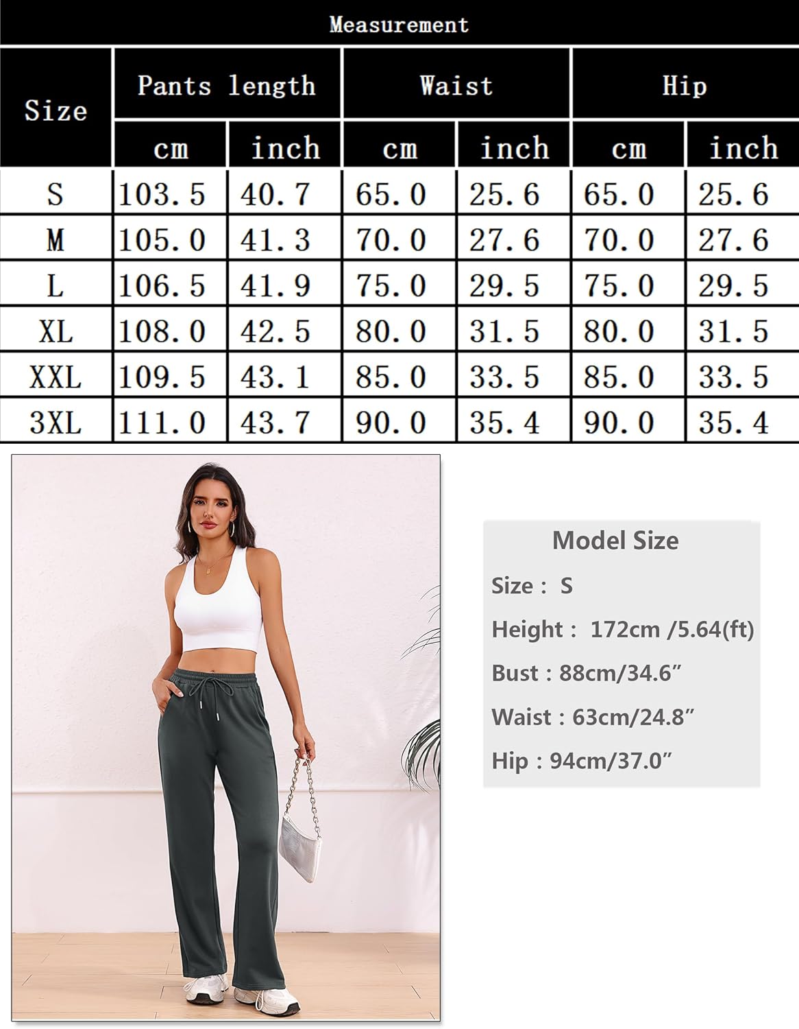 Thumbnail 5 de Litherday Jogging Femme en Coton — Coupe Large et Taille Élastique