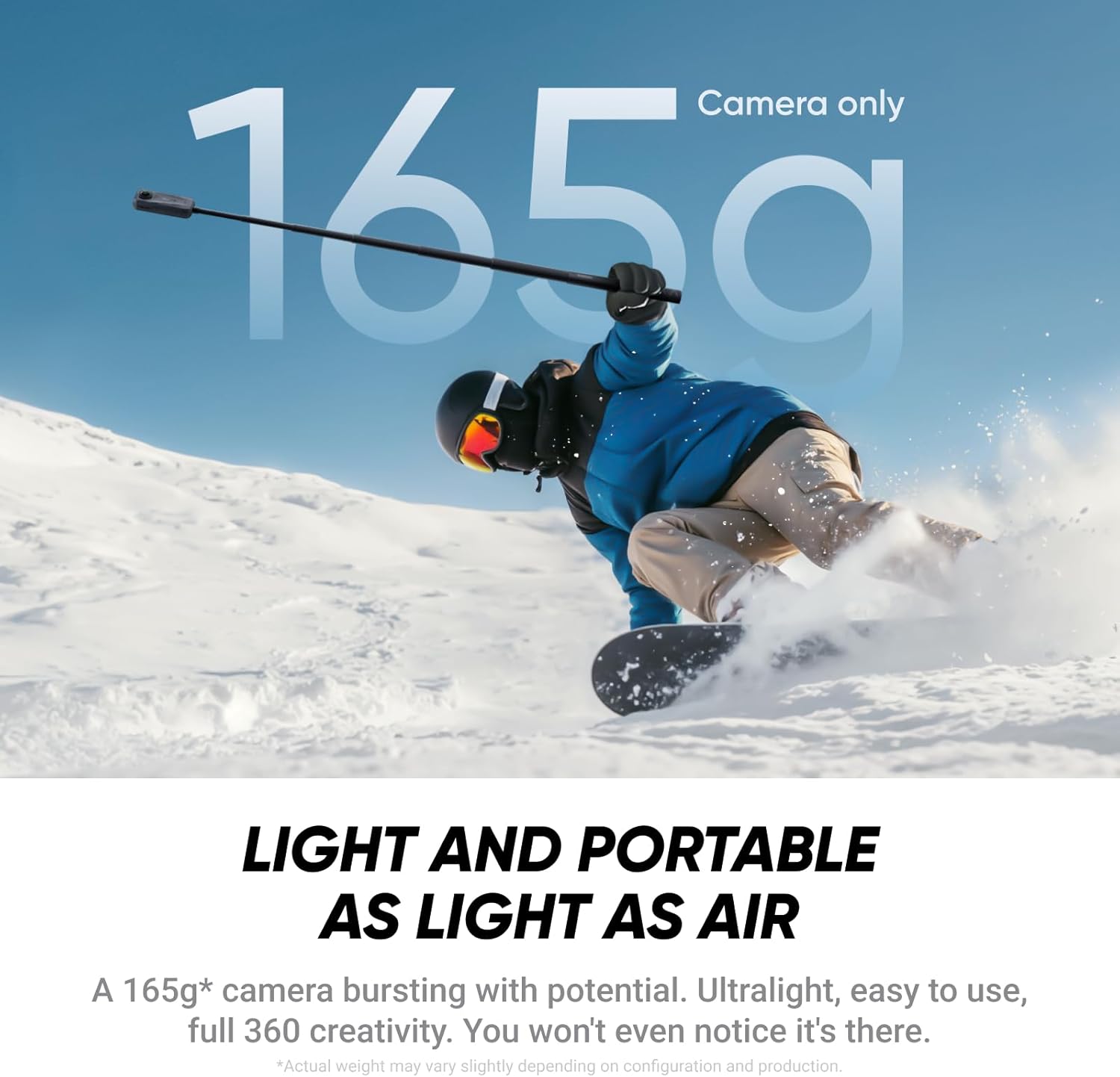 Thumbnail 1 de Insta360 X4 Air Starter Bundle (165g) 8K 360 Camera with Invisible Selfie Stick