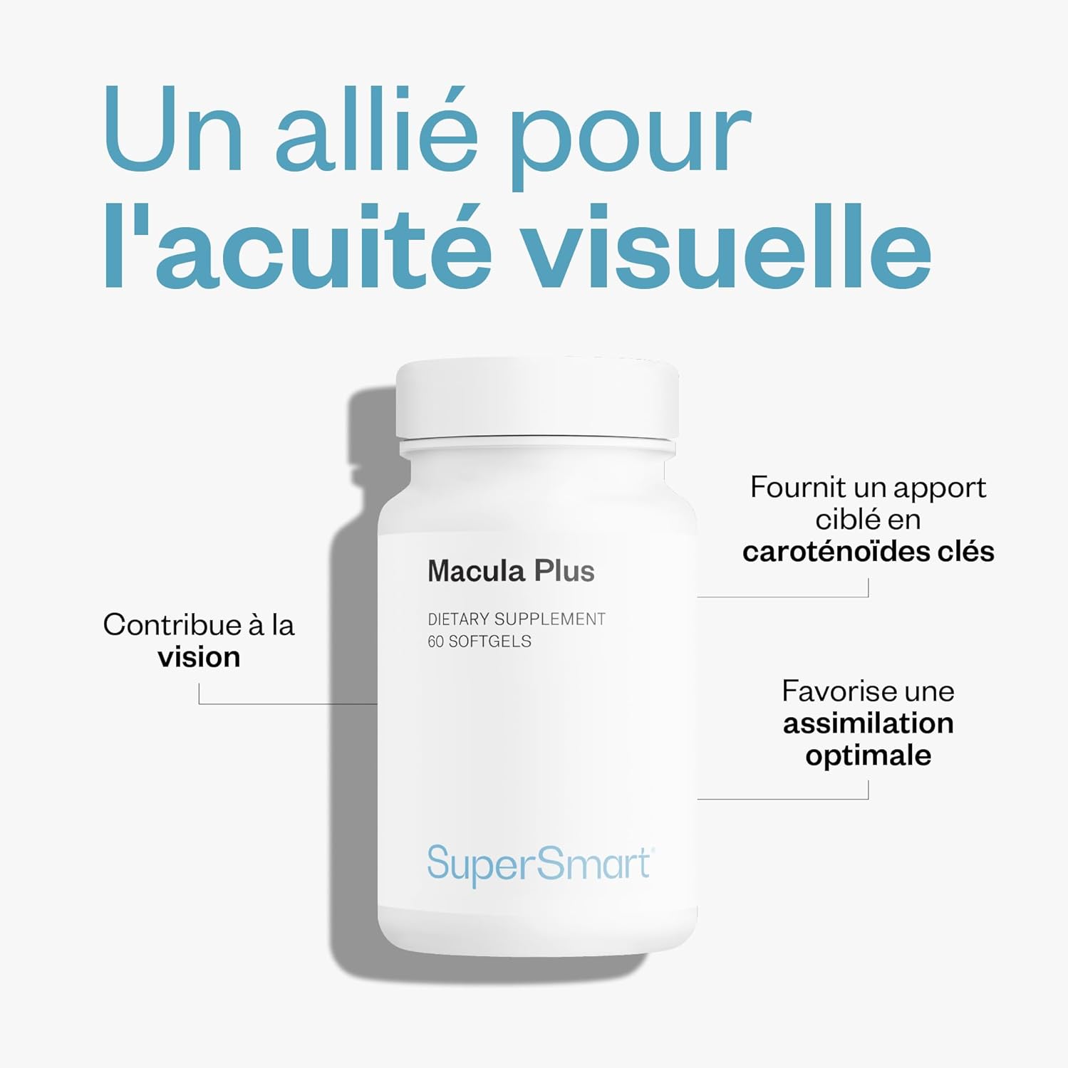 Thumbnail 2 de Macula Plus – Complément alimentaire pour la Vision, 60 softgels | SuperSmart