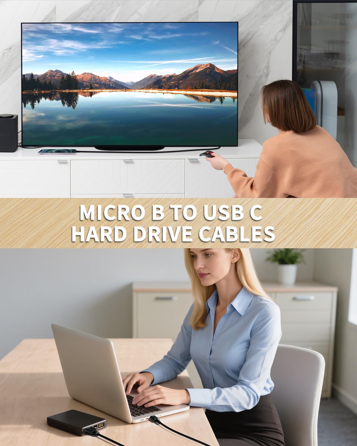 Thumbnail 6 de ITD ITANDA USB 3.0 Micro B to USB-C 6ft cable