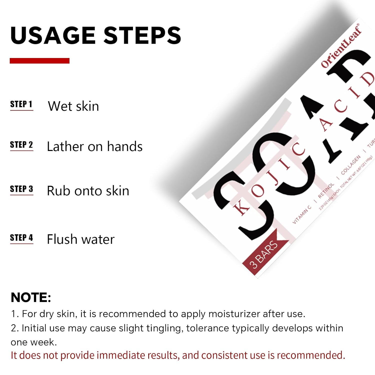 Thumbnail 5 de ORIENTLEAF Kojic Acid Soap 3-pack