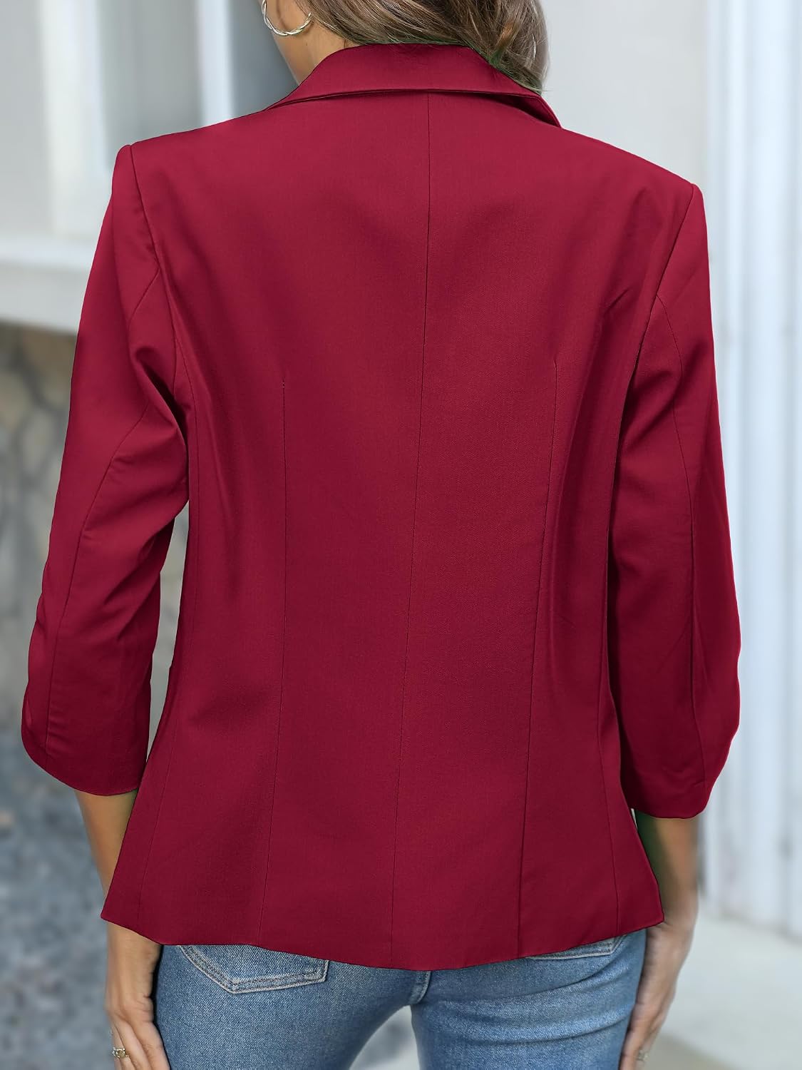 Detalle de ELLEVEN Women's Blazer, 3/4 Sleeves