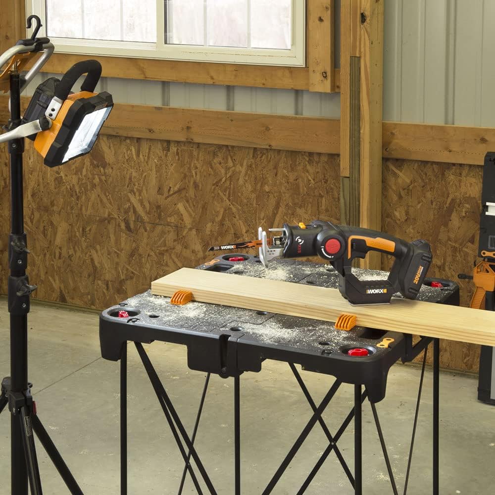 Detalle de WORX Table de Travail Pliable Sidekick WX066 — robuste, portable et polyvalente