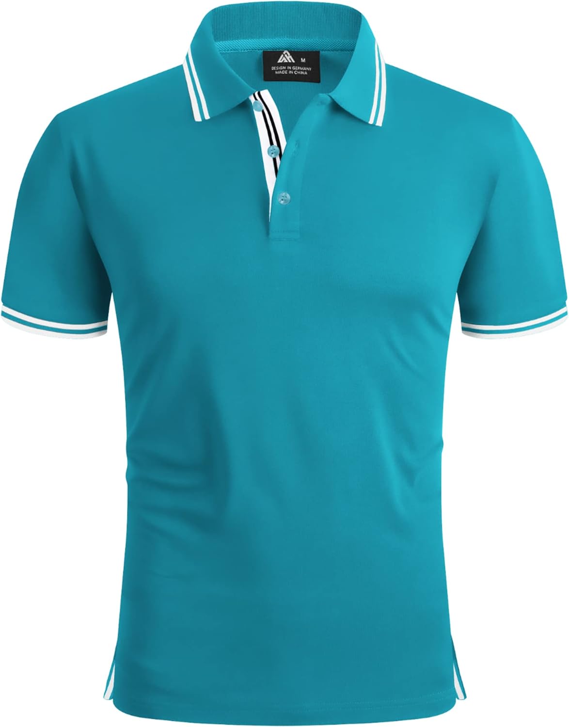 Detalle de SwissWell Polohemd Herren Kurzarm – atmungsaktives Sport-Poloshirt mit 4-Wege-Stretch