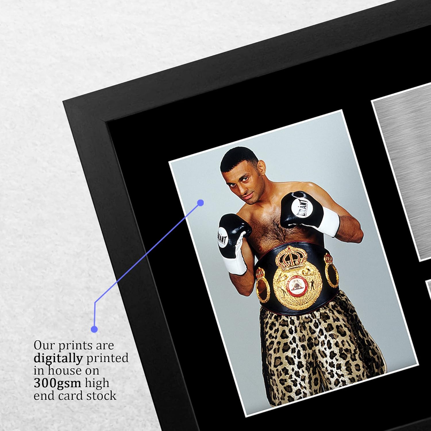 Thumbnail 3 de HWC Trading FR Prince Naseem Hamed Naz Gifts Printed Signed Autograph Picture – A4 Framed