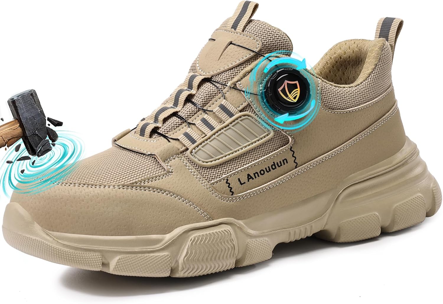 Thumbnail 6 de GUSAYEX Work Boots: Steel Toe, Kevlar Midsole and Rotation-Lace Design for Men and Women