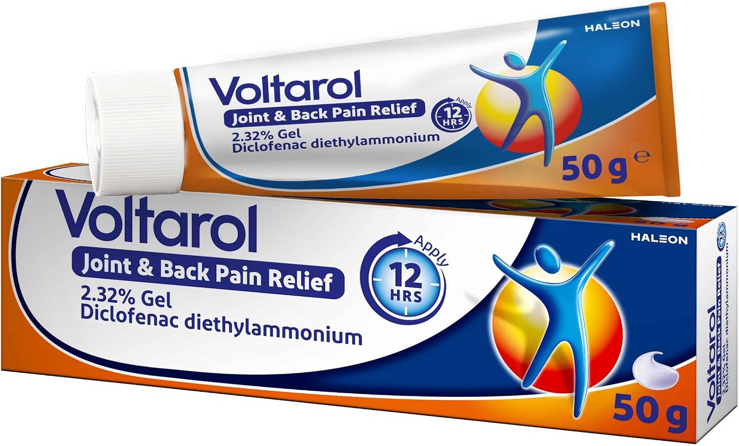 Detalle de Voltarol Joint & Back Pain Relief 2.32% Gel with Diclofenac – Max Strength, 50 g