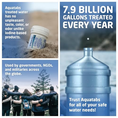 Detalle de Aquatabs Water Purification Tablets, 397mg 100 Pack for Camping & Emergency