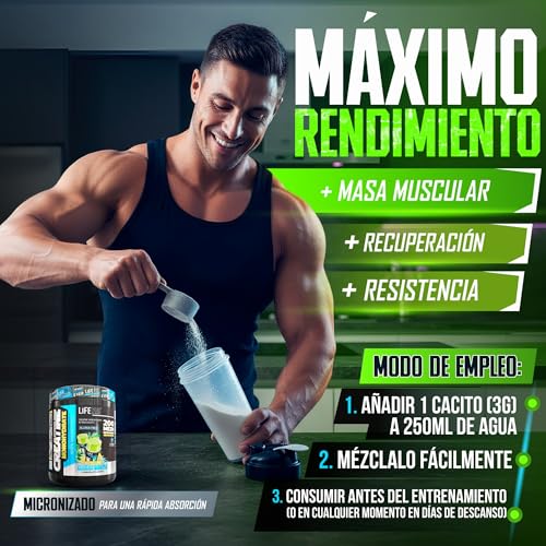 Thumbnail 3 de Life Pro Creatina Monohidratada 200 Mesh Micronizada (500 g) de LIFE PRO NUTRITION