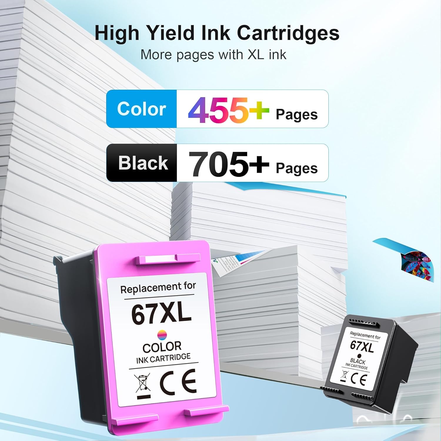 Thumbnail 2 de 67XL Ink Cartridges Combo Pack 705 pages 🖨️