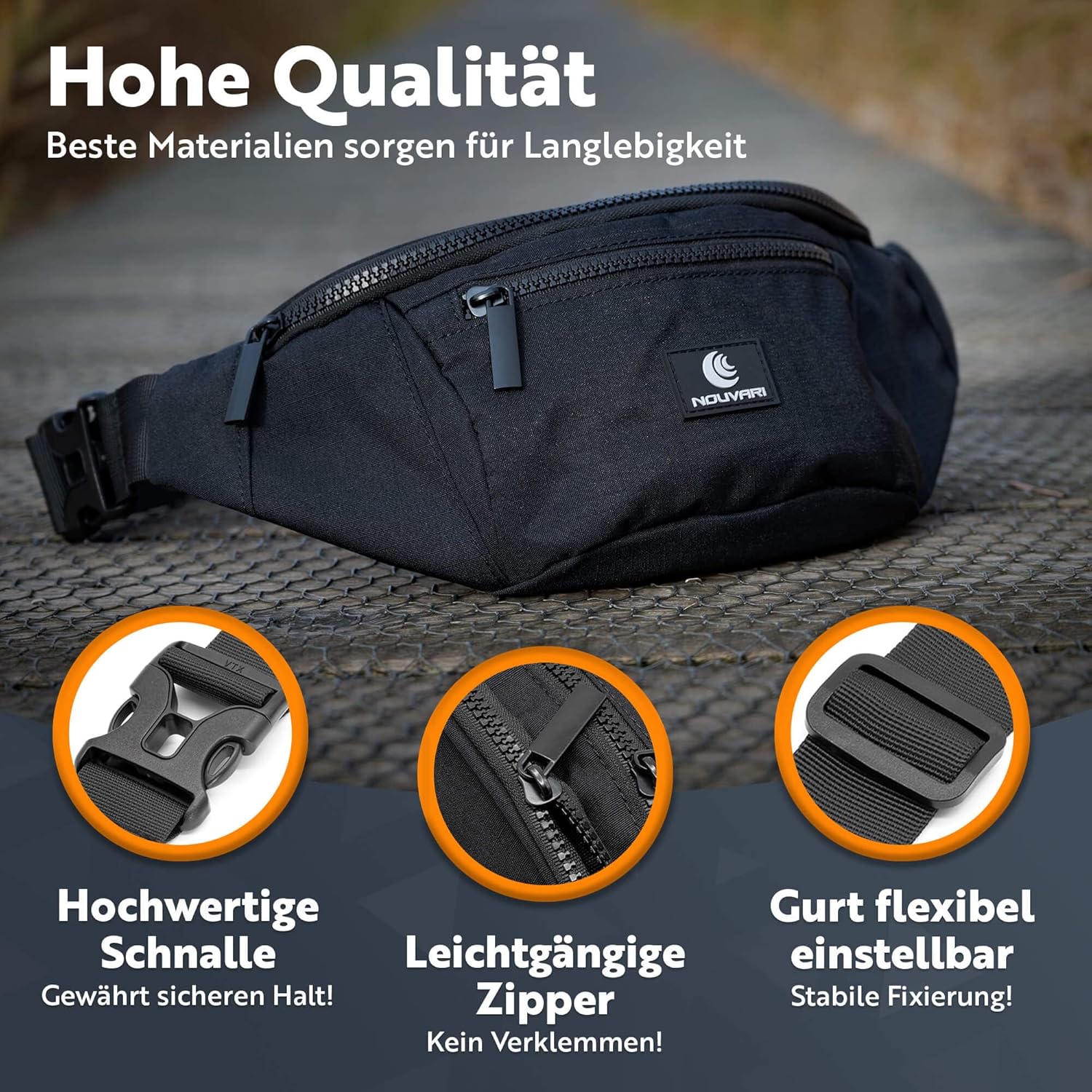 Thumbnail 1 de Hüfttasche NOAH 4 Fächer für Reisen